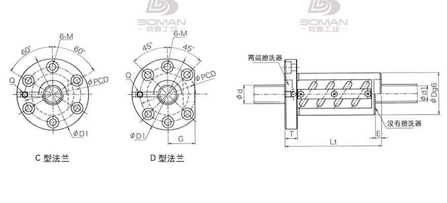 KURODA GR3205ET-CALR 黑田滚珠丝杆弹珠怎么安装