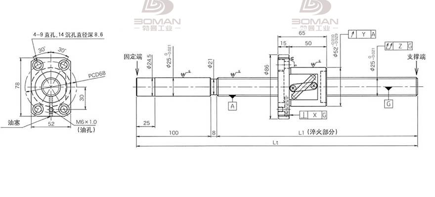 KURODA GG2510DS-BALR-2220A 黑田精工和thk丝杆比较