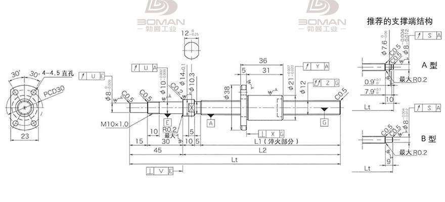 KURODA DP1203JS-HDPR-0300B-C3F 黑田丝杠螺母怎么拆卸图解