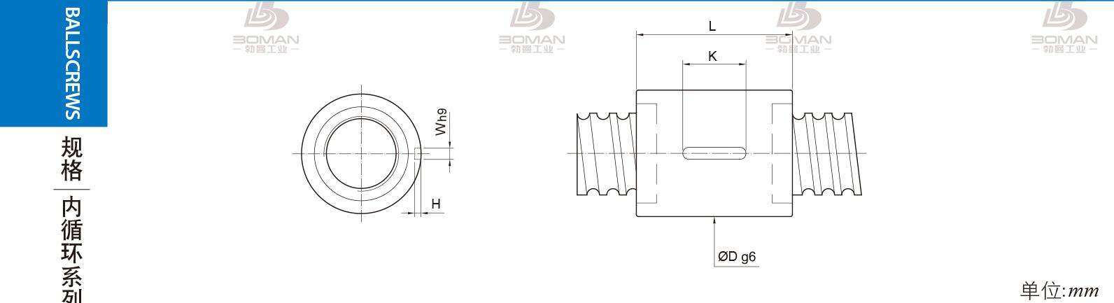 PMI RSIC3206-3 pmi丝杆安装