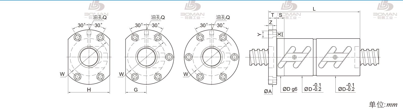 PMI FDWC3204-2.5 pmi丝杆东莞