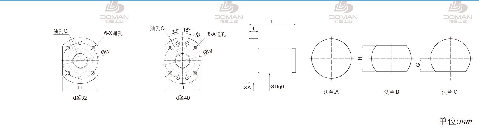 PMI FSDU5020F-4P pmi丝杆广州经销商