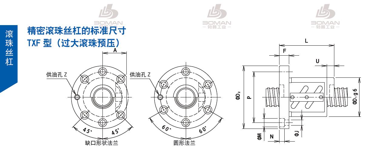 TSUBAKI 32TXFJ12 tsubaki滚珠丝杠样本