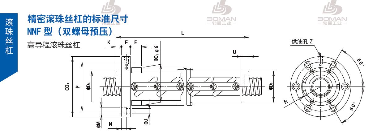 TSUBAKI 80NNFJ20 tsubaki数控滚珠丝杆型号