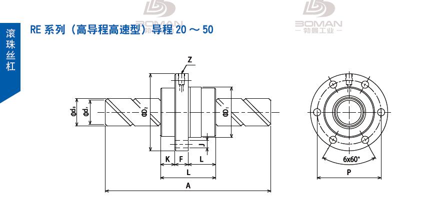 TSUBAKI 36RE3D24 丝杆tsubaki