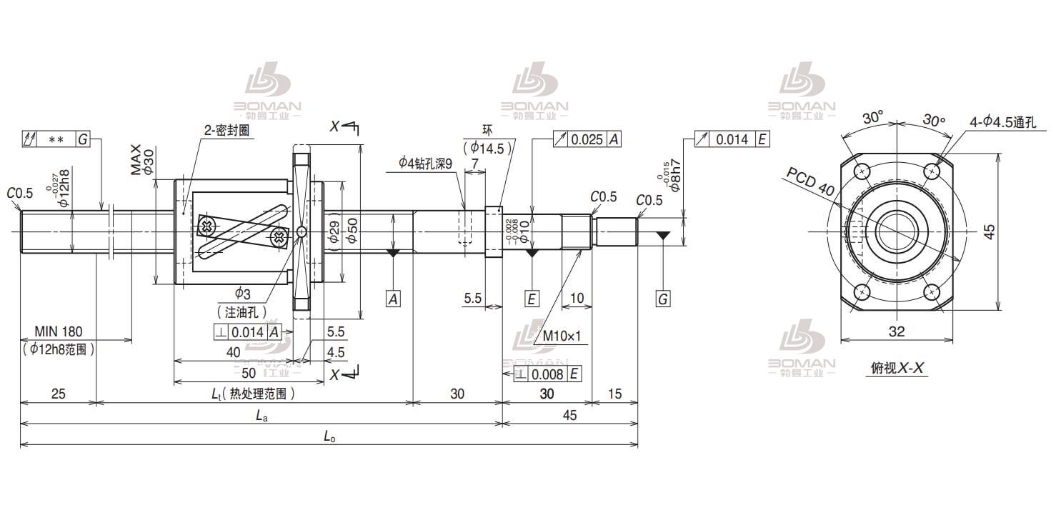 NSK VFA1210C7S-410-VFA滚珠丝杠