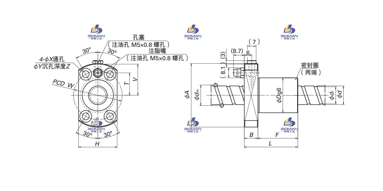 BSS1005-3E-BSS滚珠丝杠螺母