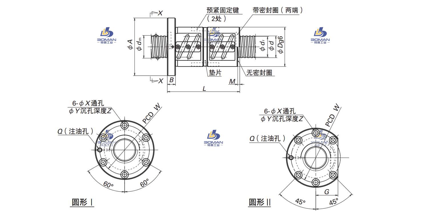 DFT3206-3-SFT滚珠丝杠螺母