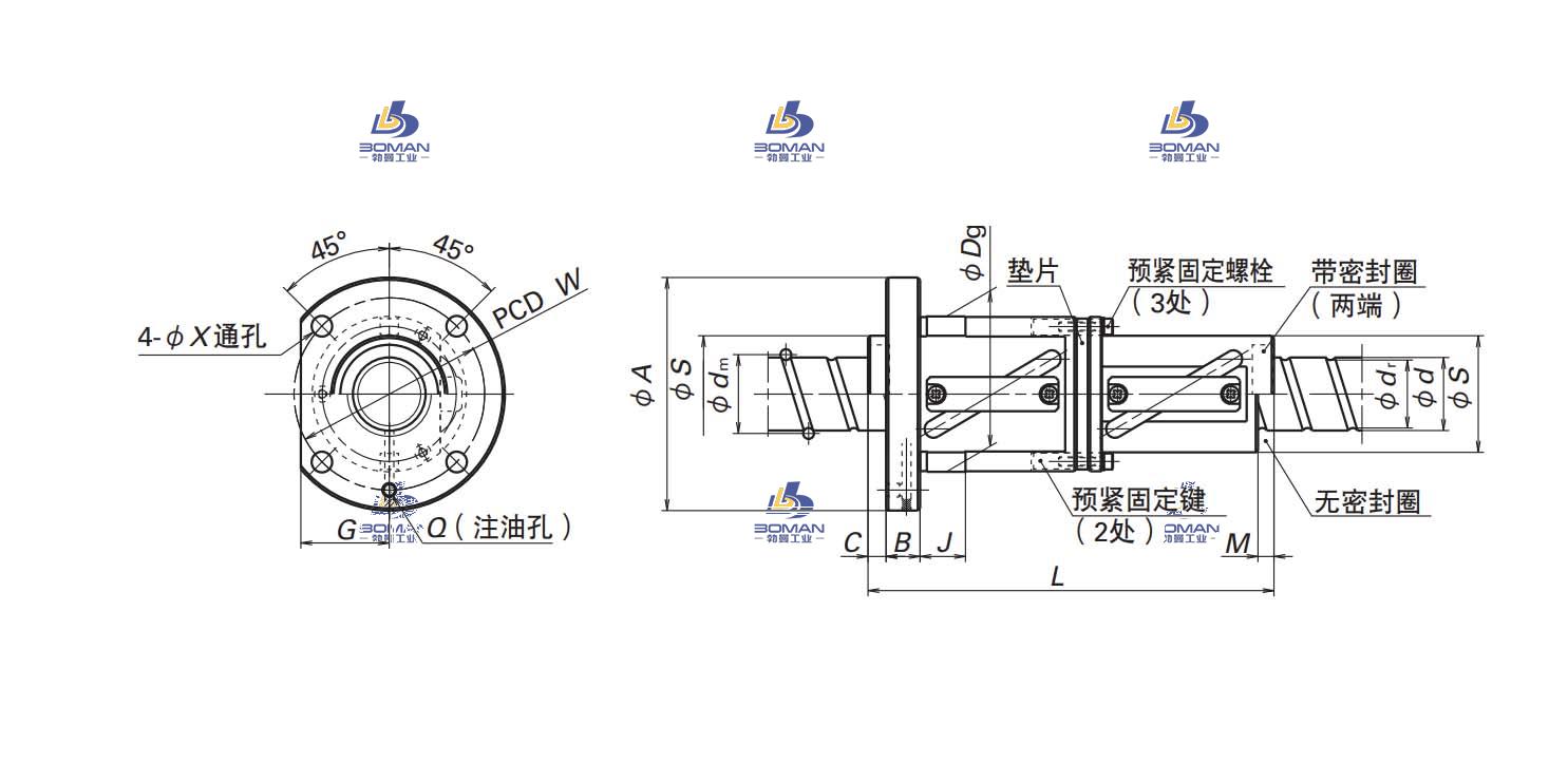 LDFT4025-3-LPFT滚珠丝杠