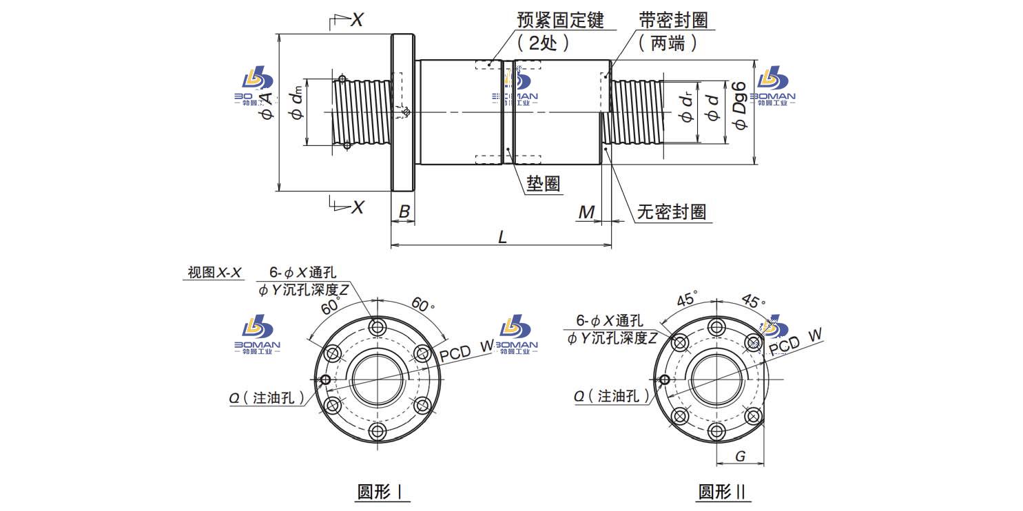 DFD2006-4-NSK DFD滚珠丝杠
