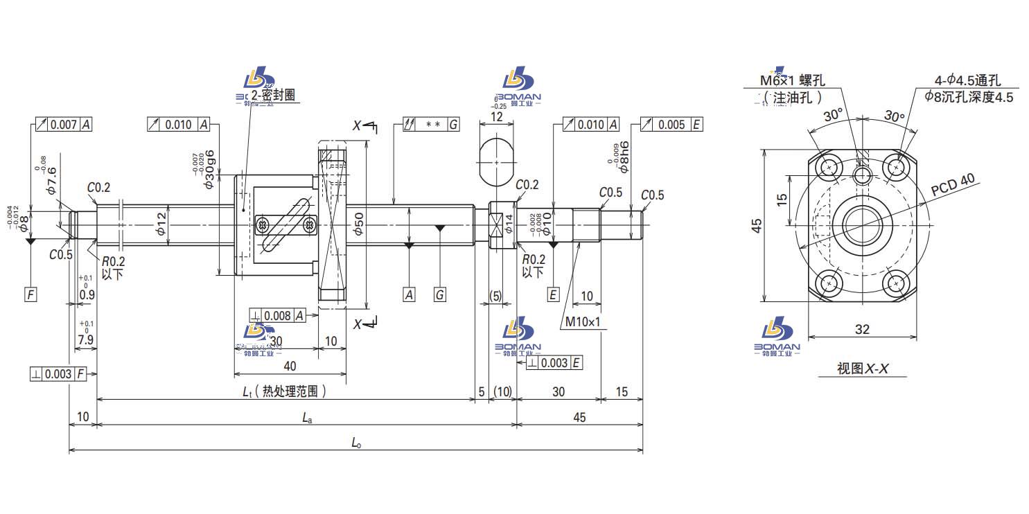 W1202FA-3P-C3Z5-MA标准滚珠丝杠