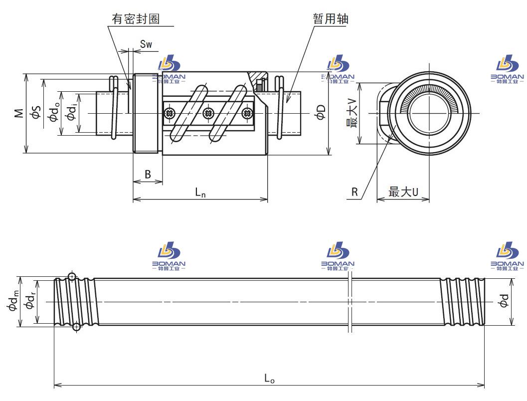 RNCT3610A5S-RNCT冷轧滚珠丝杠