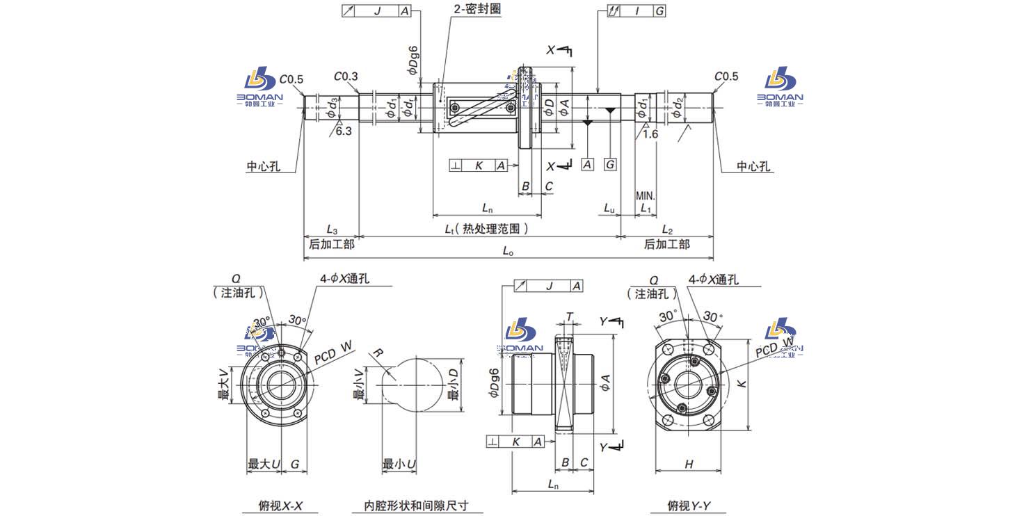 W2521FS-2-C5T25-NSK末端未加工品
