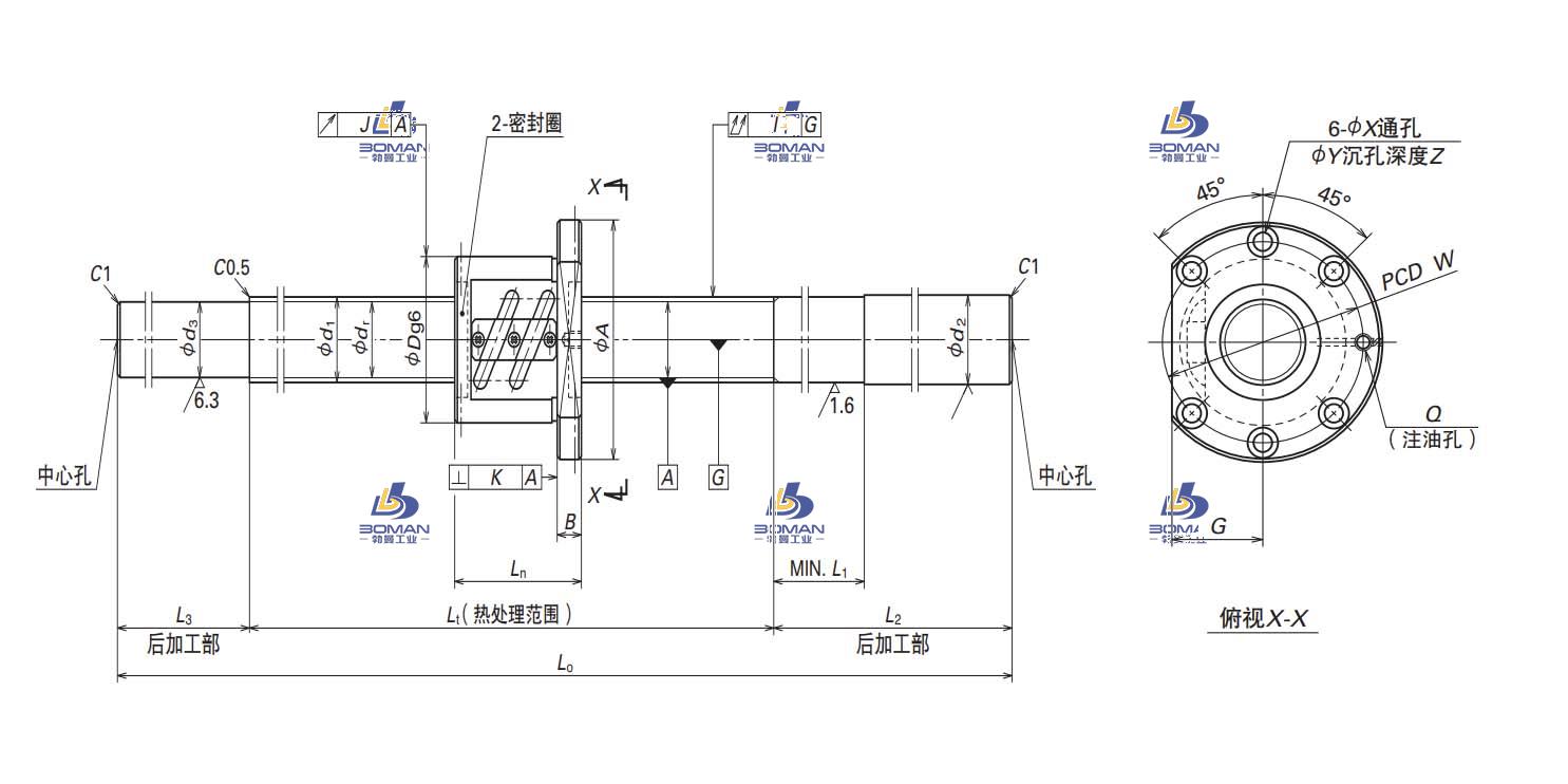 W2010SS-1P-C5Z5-NSK末端未加工品