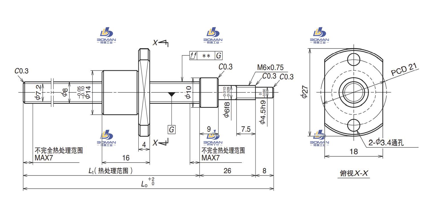 RMA0801C7S-180-RNFCL滚珠丝杠