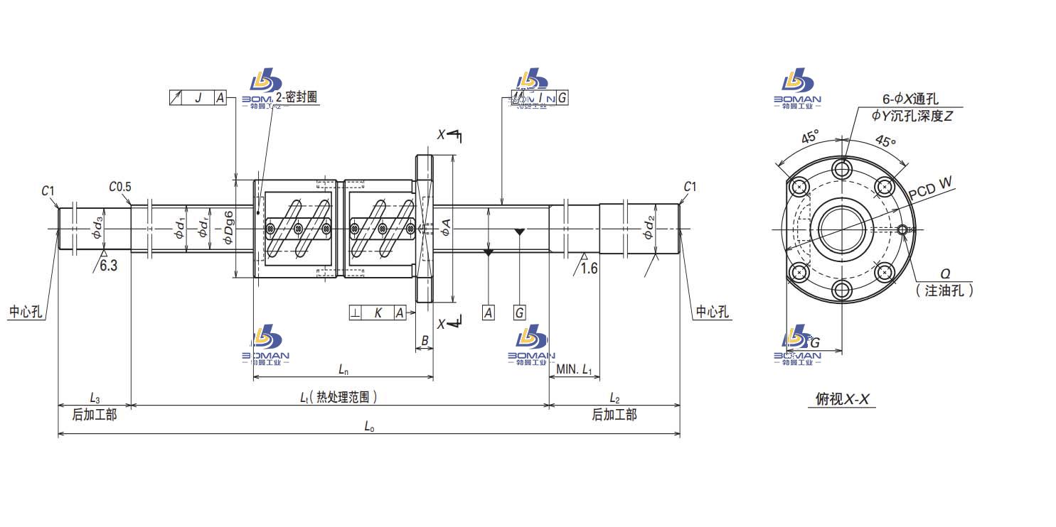 NSK W4010SS-5D-C5Z12 BBL-NSK标准滚珠丝杠